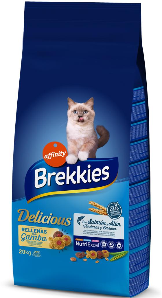 Brekkies Cat Delice Fish РЫБА сухой корм для кошек 20 кг (927436)